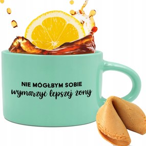 Menta csésze 200ml Vicces Ajándék Álom Feleség Jóslás Sütemény