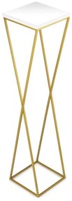 LOFT virágtartó állvány 100x24 cm arany/fehér