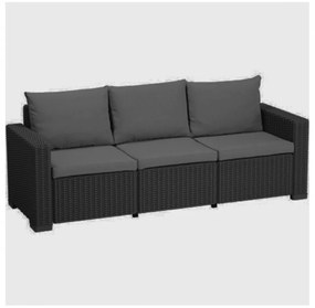 California 3 üléses műrattan kerti kanapé