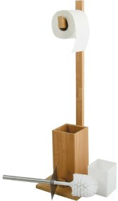 MSV Bambuszos WC-papír tartó kefével 19 x 19 x70,5 cm