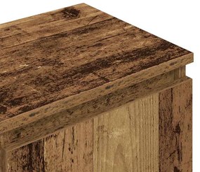 antik fa színű szerelt fa TV-szekrény 102x30x36 cm