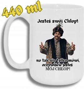 Bögre Fehér Nagy 440ML Vicces Ajándék 1670 Te Vagy A Paraszt