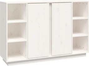 vidaXL fehér tömör fenyőfa tálalószekrény 120x35x80 cm