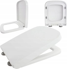 Wc-ülőke Polipropilén Lassan Ereszkedő Kihúzható Wc-ülőke Fehér Vila