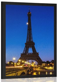 Poszter Eiffel torony éjjel