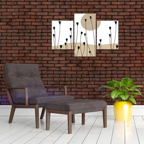 Kép - Grafikus rét N⁰2 (90x60 cm)