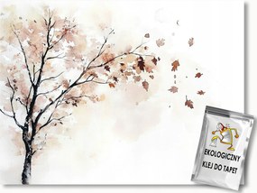 Fotótapéta Flizelina Grafika Akvarell Fa Levelek Ősz 400x280 ragasztó