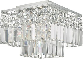 DAR LIGHTING POS5050 POSEIDON Kristály Mennyezeti Lámpa Króm G9 IP20