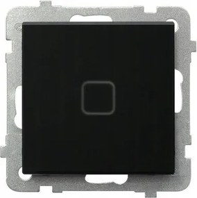 Érintőkapcsoló egypólusú, háttérvilágítással, fekete üveg