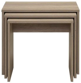 KÉSZLET 3x Kávésasztal barna