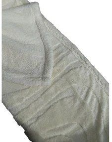 Luxus mikroplüss sherpa pléd NESTIVE fehér Méret: 150 x 200 cm