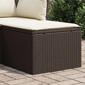 vidaXL barna polyrattan kerti szék párnával 55 x 55 x 37 cm