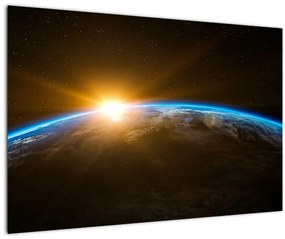 A Föld bolygó képe az űrből (90x60 cm)