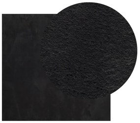 HUARTE fekete rövid szálú puha és mosható szőnyeg 200 x 200 cm