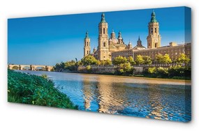 Canvas képek Spanyolország székesegyház folyó 140x70 cm