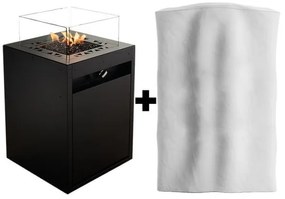 Planika Square GAS - Kültéri gáz kandalló 79,7x48 cm 10kW