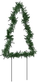 karácsonyfa fénydekoráció 3 db cövekkel 50 LED 30 cm