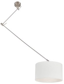 Okos függőlámpa acélból, fehér árnyékolóval, 35 cm, WiFi-vel, A60 - Blitz