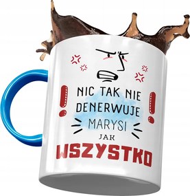 Kék Bögre Maji Marinak Ajándék Nyomtatott Fotóval