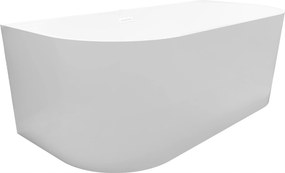 Falra szerelhető akril kád Balneo Viva White 160x75 cm szifonnal