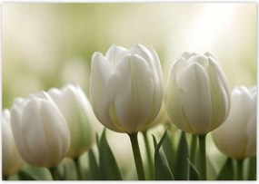 Poszterek 100x70 Fehér tulipánok