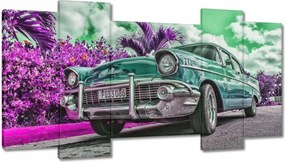 Képek 120x65 Klasszikus autó türkizben