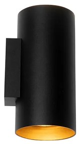 Okos fali lámpa fekete arannyal 2-lámpás, beleértve a Wi-Fi-s GU10-es izzókat - Sab