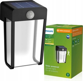 Kerti fali lámpa Led Kültéri Napelemes Mozgásérzékelő IP44 Philips
