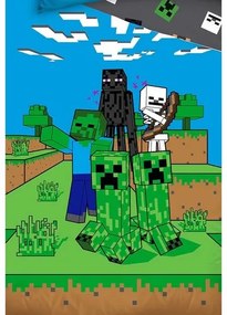 Minecraft Mob Monsters gyerek ágyneműhuzat, 140 x 200 cm, 70 x 90 cm