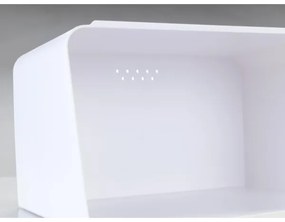 WENKO 54099100 - KUBO kenyértartó 35x26,5 cm fehér/barna