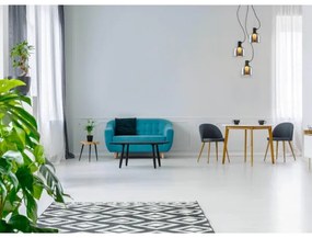 Klausen 113008 - Csillár zsinóron FIRE 3xE27/9W/230V szürke/fekete