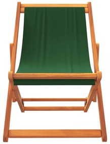 2 db összecsukható zöld szövet strandszék