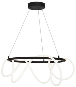 Zuma Line 20006PL-BK - LED Csillár zsinóron BALBO LED/58W/230V 3000/4000/6000K