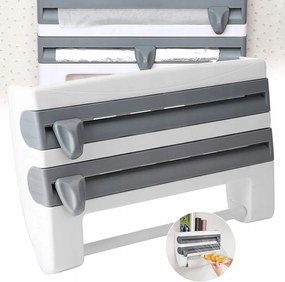 Fólia- és törölközőadagoló 3az1ben konyhai görgőtartó