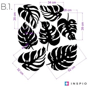 INSPIO Fali matrica - Levelek szobába