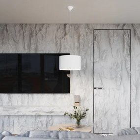 Sollux SL.1404 - Csillár zsinóron NOVA 1xE27/15W/230V átm. 40 cm fehér