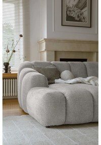 Világosszürke sarokkanapé (bal oldali-heverő résszel) Shell – Miuform