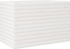 vidaXL fehér tömör fenyő virágláda 70x40x45,5 cm
