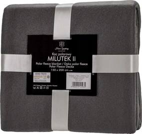 Milutek Grafit polár takaró Egyszínű 130x170 cm