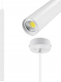 Led Mennyezeti Függőlámpa Cső Henger Cső Túlnyúlás Spot Slim Fém 8W 100cm