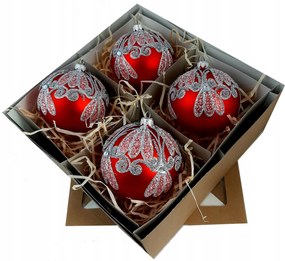 Ăveg karĂĄcsonyfadĂsz 4 db 10 cm PrĂ©mium