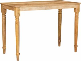 vidaXL Dohányzóasztal Barna 110 x 55 x 77 cm Tömör Mangófát