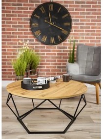 Kávésasztal DIAMOND 40x90 cm fekete/barna