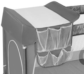 Lionelo - Utazóágy FLOWER Grey Stone