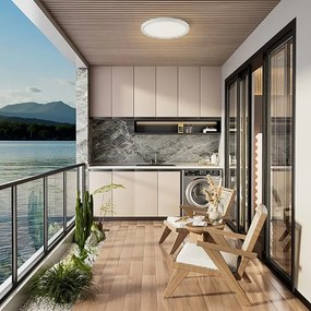 Brilagi - LED Fürdőszobai lámpa ULTRA SLIM LED/18W/230V átm. 30 cm fehér IP54