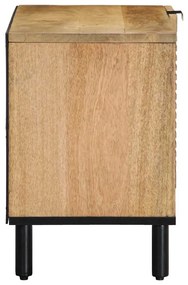 barna tömör mangófa TV-szekrény 80 x 31,5 x 46 cm
