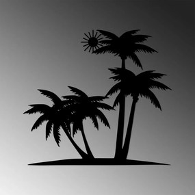 Palm fém fali dekoráció, 71×65 cm