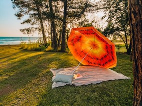 Narancsvörös napernyő GLEAM 180 cm