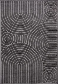 Grafitszőnyeg nappaliba ,modern kivágott boho minta 200x280cm