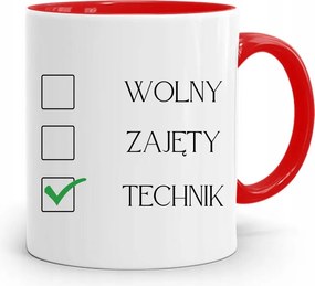 Technikusoknak Piros Ajándék Bögre fényképes nyomtatással